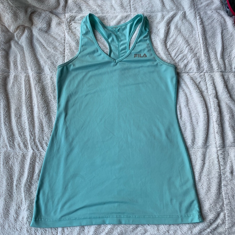 Fila Running Racerback Workout Tank Top Light Blue